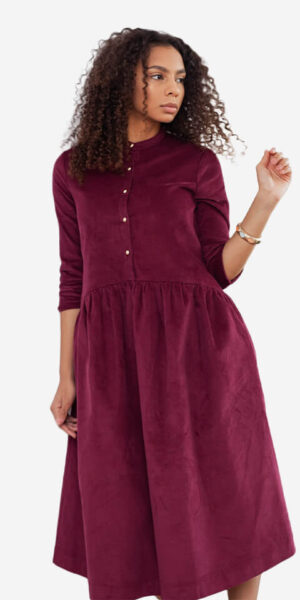 Meena dress maroon